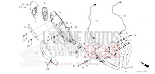 EXHAUST MUFFLER CB1000RAM de 2021